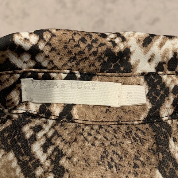 Snake Skin Button Down Dress - Picture 3 of 5